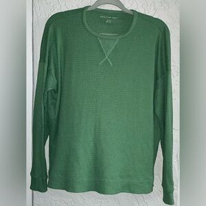 American Eagle Outfitters Crewneck Waffle Knit Top